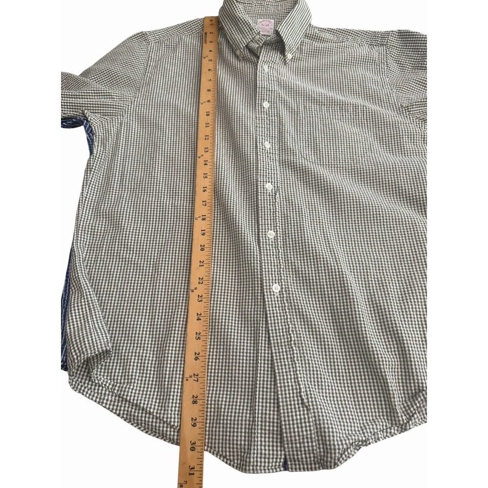 Brooks Brothers Shirts Men's Large Seersucker Lot Of Three Red Green Blue GGG2-9 - Picture 7 of 14